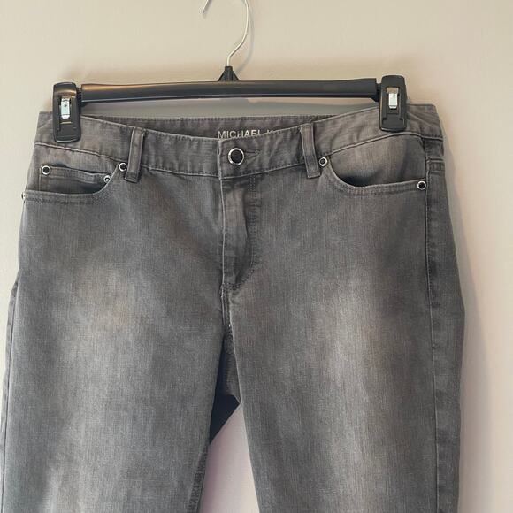 Michael Kors Skinny Lace Pocket Black Wash Denim Jeans, 8 - Picture 4 of 9